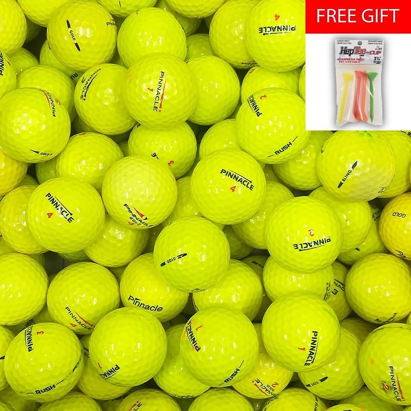 Mulligan - 77 balles de golf récupérées Pinnacle  AAA, Jaune