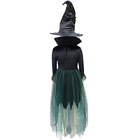Wicked Witch Light Up Halloween Costume for Kids Girls, Size L, Black, by Way to Celebrate, NO BRAND IMPORT EX G WICKED WITCH L
