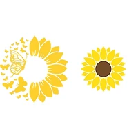 Swedish Dish Cloth Sunflower and Butterfly Set of 2