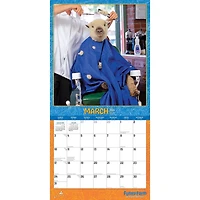 BrownTrout Avanti Funny Farm 2024 12x24 Inch Square Wall Calendar, 9781975466541