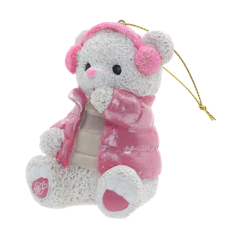 PINK SNOWFLAKE TEDDY GIRL