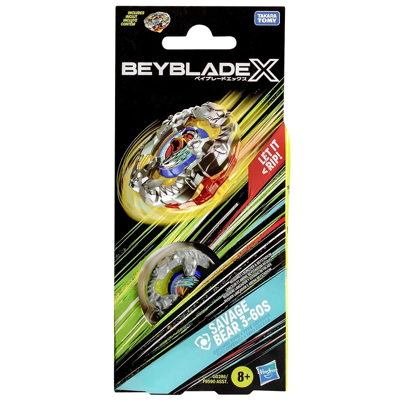 Beyblade X Savage Bear3-60S Top Booster Pack Set