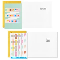 Hallmark Birthday Cards Assortment, 36 Cards with Envelopes (Pastels)