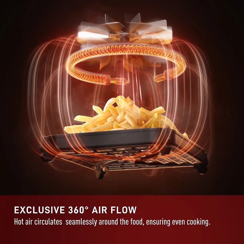 T-fal Infrared Air Fryer, 7-in-1, 5L/5.3QT, Infra-heat™ Technology, No-Preheating, Faster, Juicier, Crispier, Oat