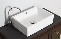 Imaginations Américaines 20-po. W Vessel Set Blanc