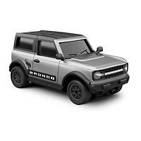 Adventure Force 1:64 Scale RC Nano Racer Ford Bronco Grey, Rechargeable Mini Remote Control Car with Lights – Red, Ages 6+