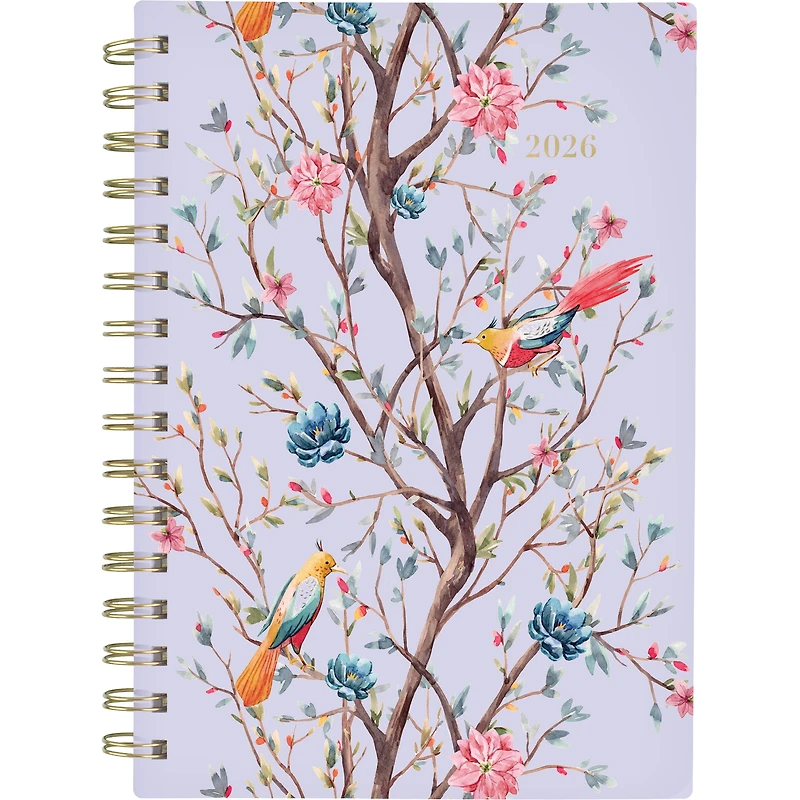 Agenda hebdomadaire Cambridge® Chinoiserie Magnolia, petit format Agenda