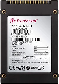 TRANSCEND 32 Go, SSD 2,5", PATA, MLC (TS32GPSD330)