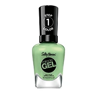 Sally Hansen Miracle Gel, vernis à ongles en gel, vernis à ongles résistant à l'écaillage, dure jusqu'à 8 jours Réussissez une manucure* qui dure jusqu’à 8 jours depuis le confort de votre domicile grâce au Sally Hansen Miracle Gel™. Notre vernis à ongles simili-gel 100 % végétalien vous donne des résultats de qualité professionnelle en 2 étapes simples (vernis + couche de finition)