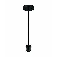 Westinghouse Lighting 1-Light Flat Mini Pendant Kit -Matte Black