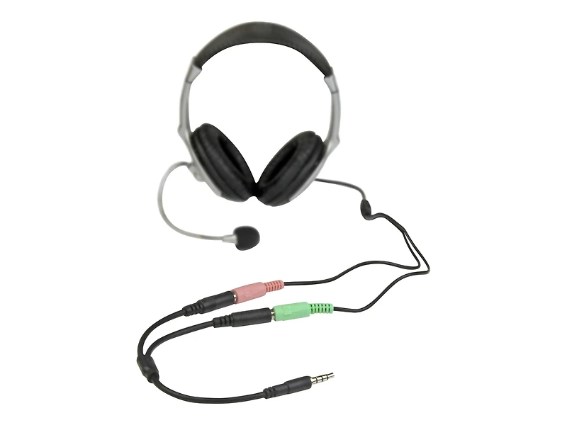Headset Splitter 4 Pin to 2x 3 Position