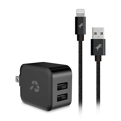 Nimble Ensemble avec câble USB-A vers Lightning Noir