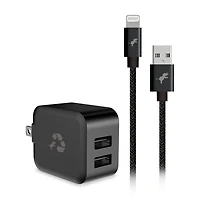 Nimble Ensemble avec câble USB-A vers Lightning Noir