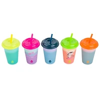 "TAL Gobelets à Couleur Changeante Lot de 5 Imprimés"