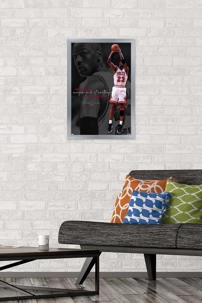 Michael Jordan - Can't Accept Not Trying Wall Poster, 22.375" x 34"