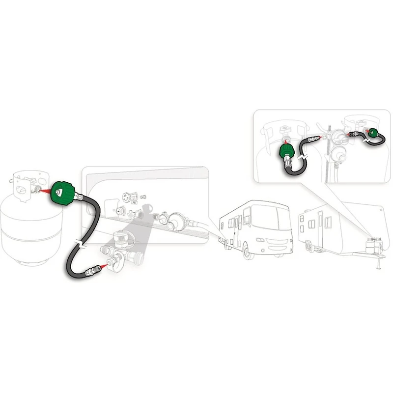 Raccord de tuyau de propane Camco, 24"