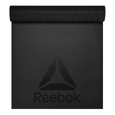 Reebok Delta Tapis d'exercice antidérapant de 5 mm, noir Adhérence accrue activé par la sueur