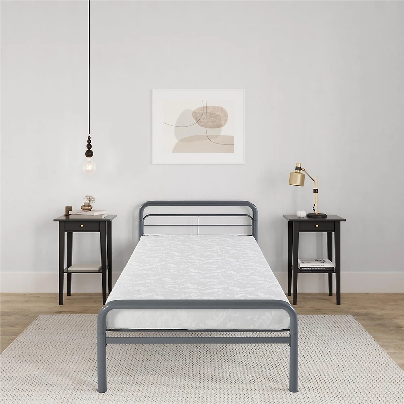 DHP Matelas jumeau avec garnissage en polyester, 6 po