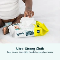 Rascals Easy Clean Baby Wipes, Carton, 720 Count