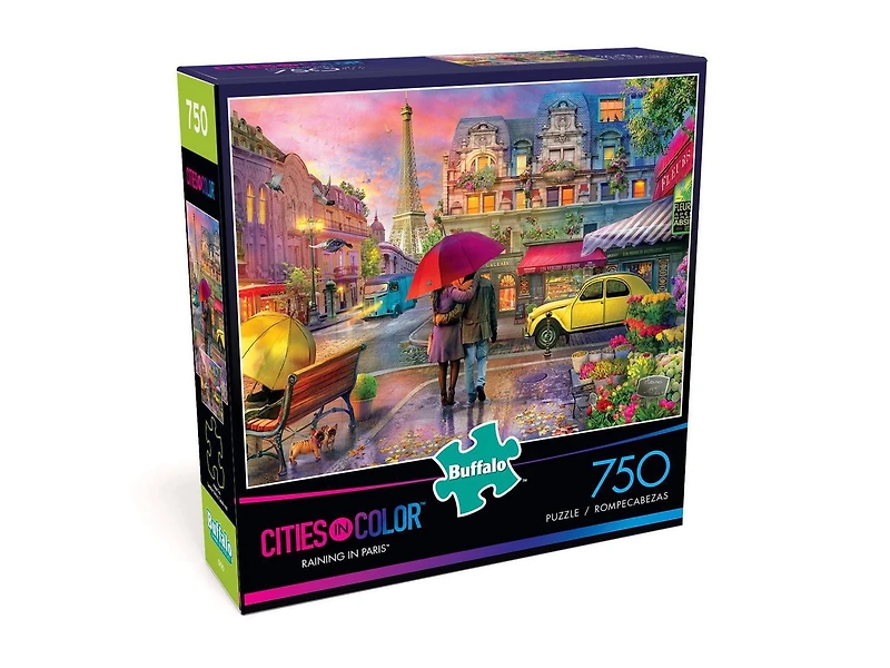 Buffalo Games Cities in Color Le puzzle Raining in Paris en 750 pièces