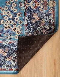 Tapis Emerald Charlotte ivoire & framboise de 5 pi x 7 pi