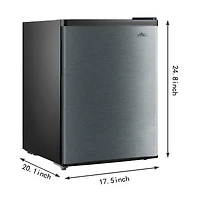 Arctic King 2.4 Cu Ft Single Door Mini Fridge, Refrigerator