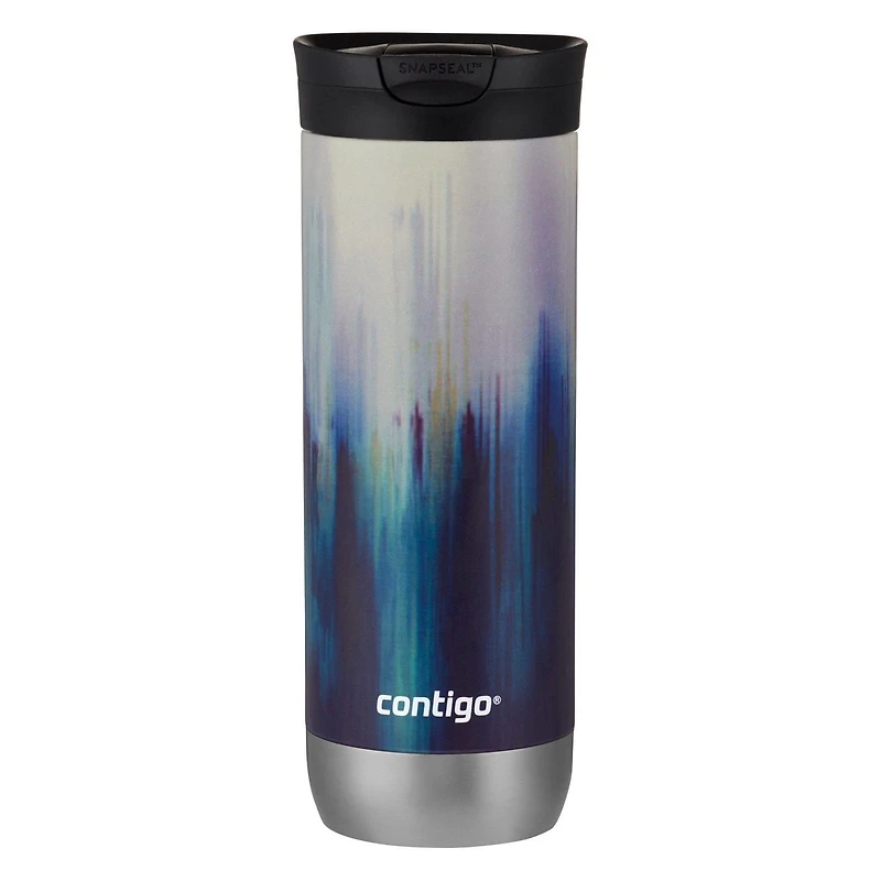 Contigo Huron 2.0 Couture Stainless Steel Travel Tumbler, White Marble, 20 oz (591 mL)