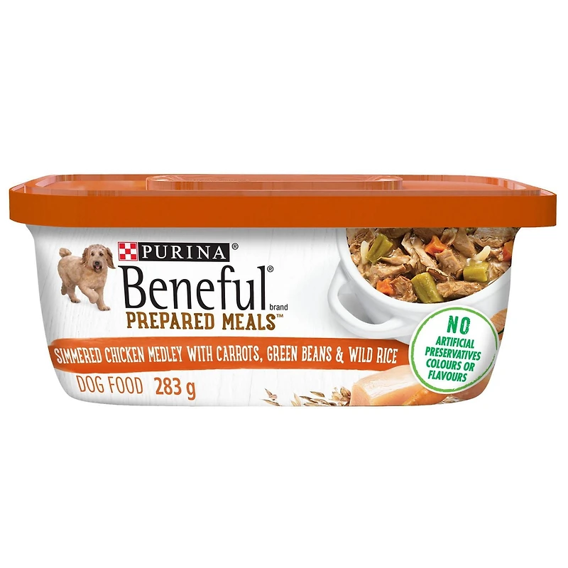 Beneful Repas Préparés Mélange de Poulet Mijoté, Nourriture Humide pour Chiens 283 g 283 g
