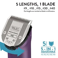 Wahl Arco Pet Grooming Kit, Cordless with 80-Min Run Time, 5-in-1 Adjustable Blade, Lightweight & Comfortable Design - Model - 59156