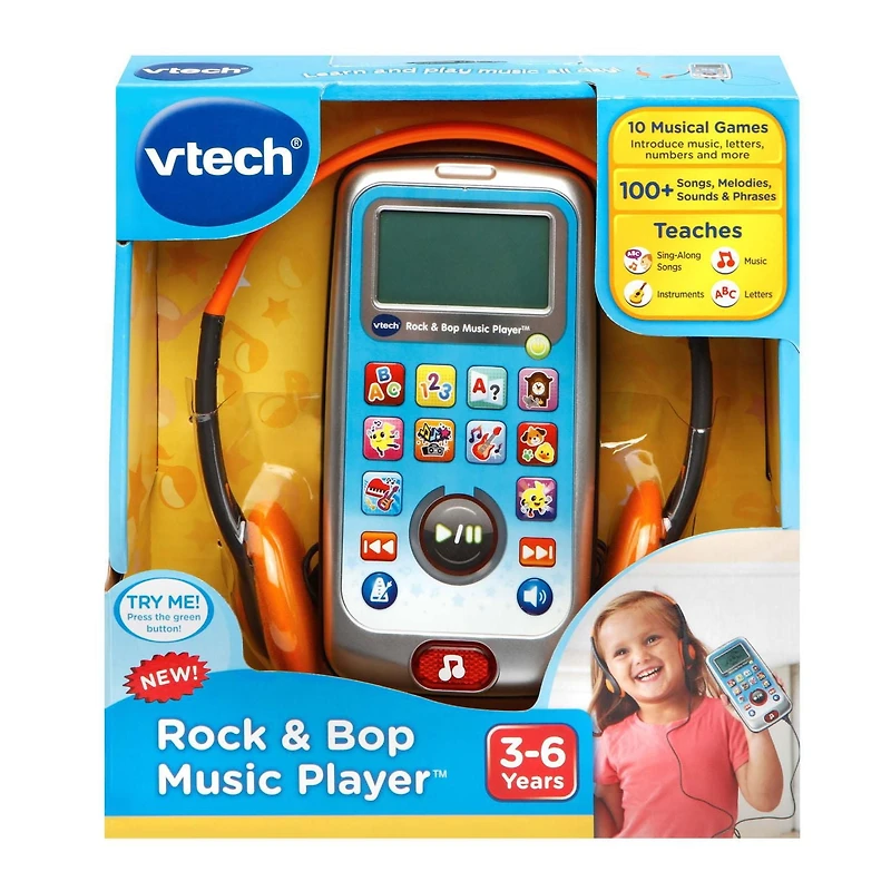 VTech Rock & Bop Music Player™- Musical Toy for Preschoolers - English Version, 3 to 6 years