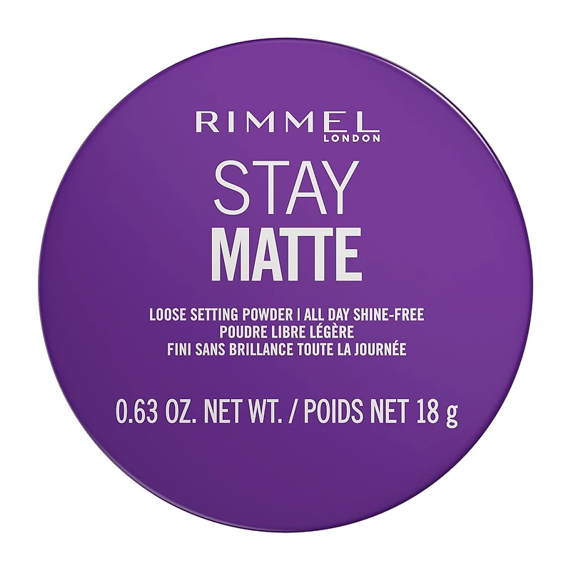 Rimmel Stay Matte Loose Powder, Lightweight, soft focus effect, soft luxurious applicator puff, Talc-Free, 100% Cruelty-Free, Talc free loose poweder