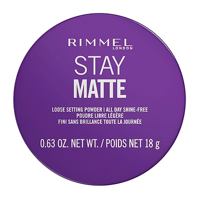 Rimmel Stay Matte Loose Powder, Lightweight, soft focus effect, soft luxurious applicator puff, Talc-Free, 100% Cruelty-Free, Talc free loose poweder