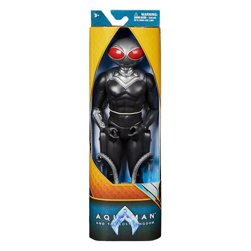 DC Comics, Aquaman, Figurine articulée Black Manta, 30 cm, modélisation minutieuse reproduisant les détails et le style du film, peut prendre différentes postures, jouets de super-héros à collectionne