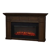 Real Flame Alcott 75-inch Landscape Electric Fireplace in Aged Barrel