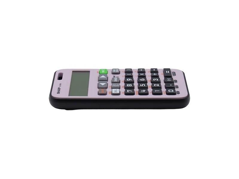 Calculatrice scientifique Sharp ELWS40VL WriteView pour les élèves de 5e à 8e année, écran 10 chiffres, fractions et fonctions d’entraînement, calculatrice scolaire avec trou pour cordon (violet)