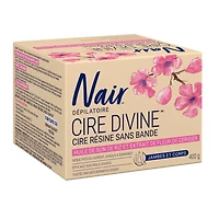 Nair Cire De Résine Allant Au Micro-Ondes Cire Divine Pour Les Jambes Et Le Corps Avec Fleur De Cerisier Japonais Et Huile De Son De Riz, 400g