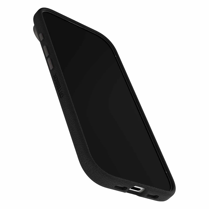 OtterBox Étui Symmetry Cactus Leather MagSafe avec Contrôle de la Caméra Noir Ash (Noir) pour iPhone Air