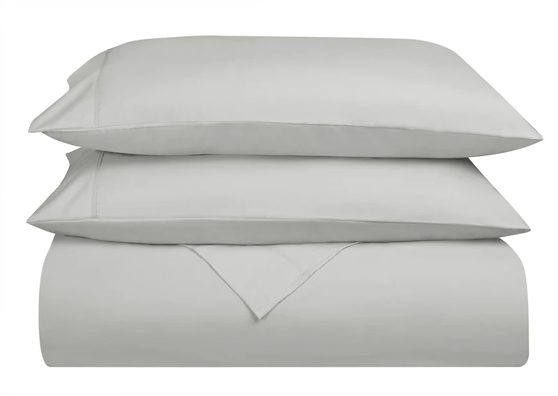 Swift Home Basic 3-Piece Twin Size Sheet Set, Ultra Soft, Deep Pocket, Easy Care Bedding Set, Light Gray