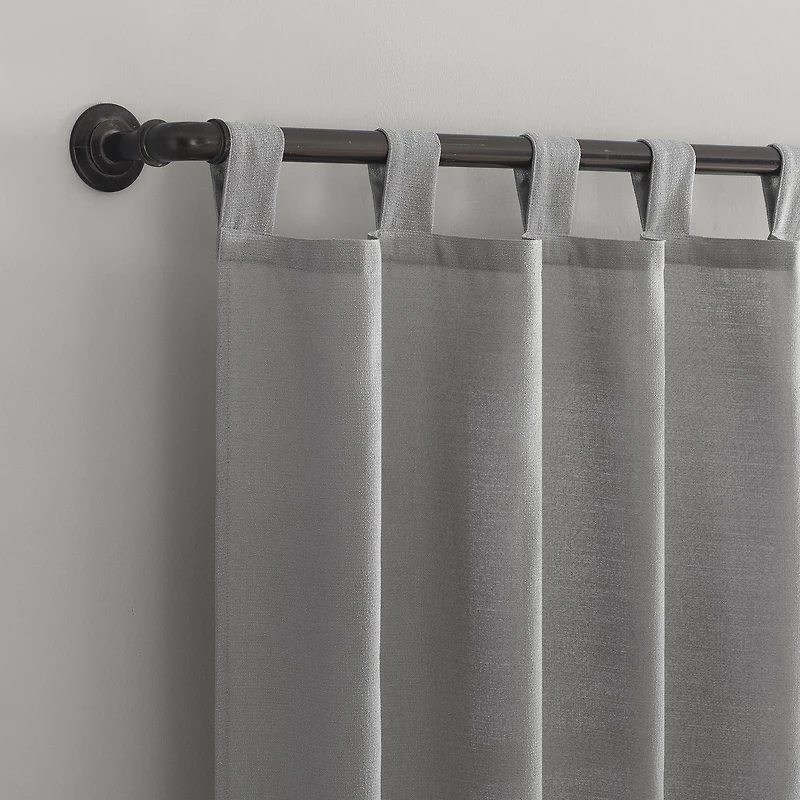 Mainstays 2-Pack Jensen Tab Top Semi-Sheer Window Curtains Panel Pair