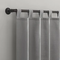 Mainstays 2-Pack Jensen Tab Top Semi-Sheer Window Curtains Panel Pair