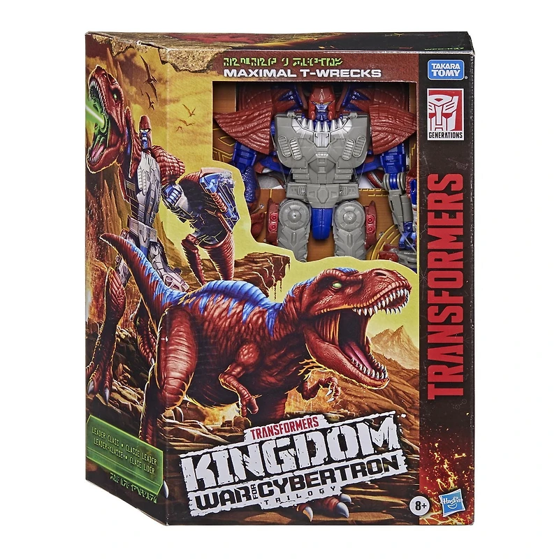 Transformers Generations War for Cybertron: Kingdom, figurine WFC-K37 Maximal T-Wrecks classe Leader, pour enfants, à partir de 8 ans, 19 cm