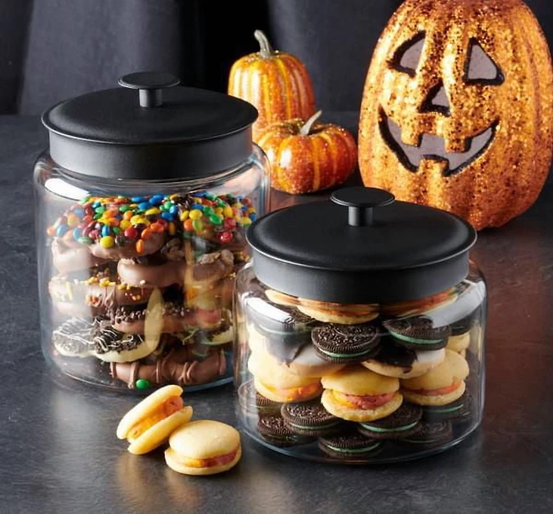 Pot Montana de 2 gallons avec couvercle en noir d'Anchor Hocking