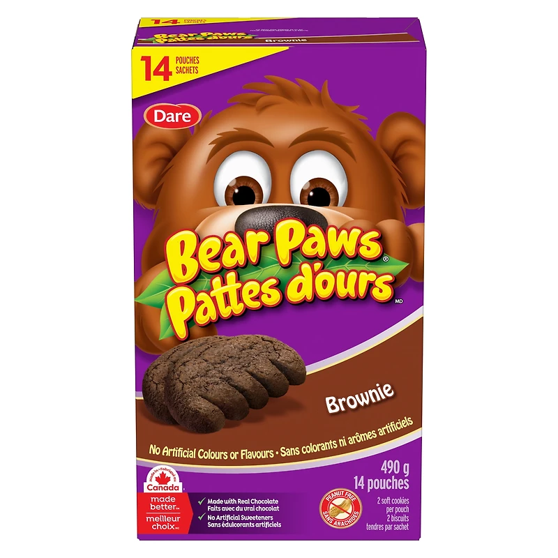 Bear Paws Brownie Cookies