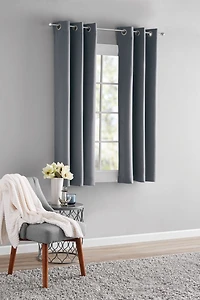 MAINSTAYS Blackout Energy Efficient Grommet Window Curtains Panel