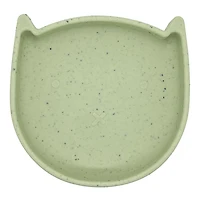 Kushies Silikitty - Silicone Suction Plate, Divided Plate, Baby Toddler Plate, BPA Free, Microwave Dishwasher Safe Suction Dish
