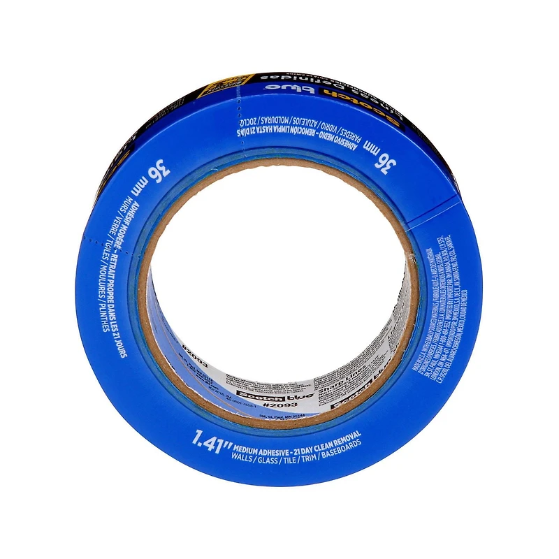 Ruban pour peintres pour surfaces multiples pour lignes de démarcation nettes ScotchBlue(MC) 36 mm x 54,8 m