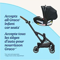 Graco GoMax Compact Stroller Frame | Accepts All Graco Infant Car Seats | Backpack Style Lightweight Travel Stroller Frame