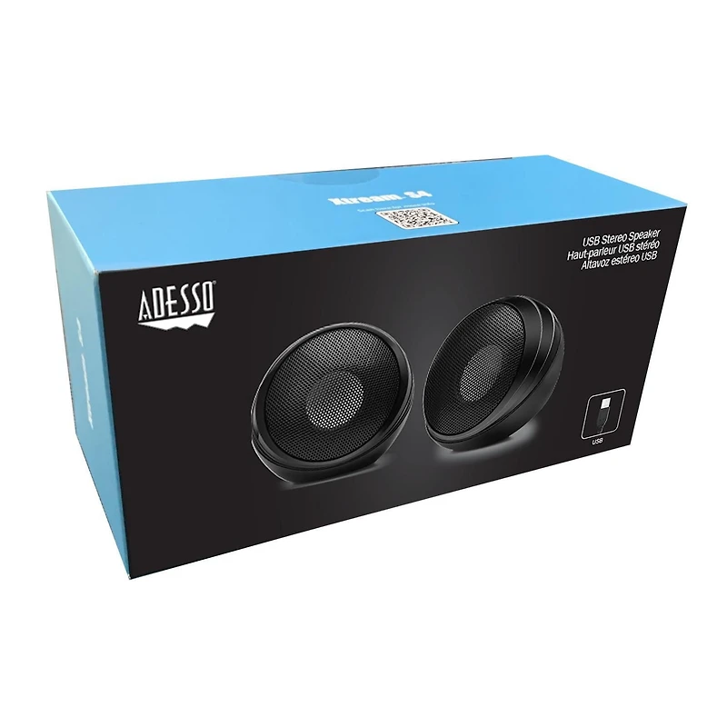 Adesso Xtream S4 USB-Powered Desktop Speaker 5W x 2