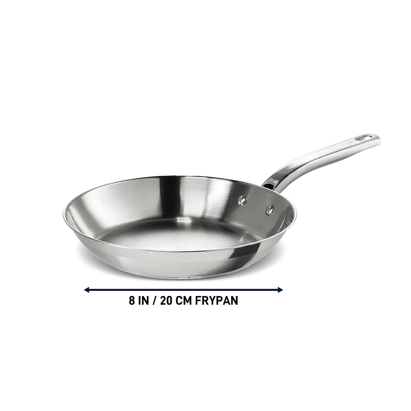 T-fal Acier inoxydable, Poêle à frire de 20 cm / 8 po