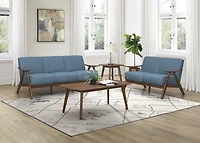 Topline Home Furnishings Causeuse bleue